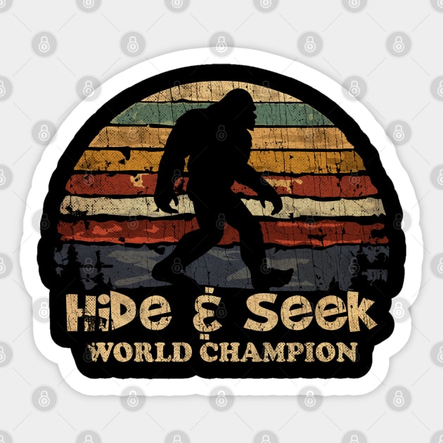 VINTAGE NEW COLOR HIDE AND SEEK WORLD CHAMPION Sticker by sepatubau77